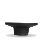 SPACER Coffee Table Black Marble Base Matte Black Aluminum