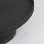 SPACER Coffee Table Black Marble Base Matte Black Aluminum