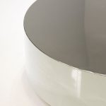 SPHERE Coffee Table Polished Stainless Steel Round Shape