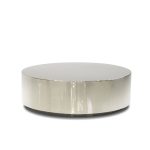 SPHERE Coffee Table Polished Stainless Steel Round Shape