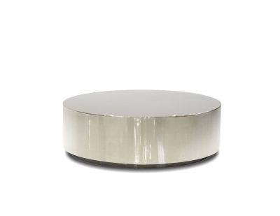 SPHERE Coffee Table Polished Stainless Steel Round Shape