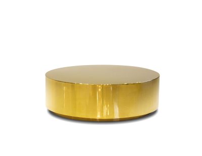 SPHERE Gold Polished Stainless Steel Round Coffee Table