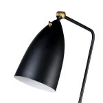 STICKMAN Black Steel Retro Fabric Cord Floor Lamp