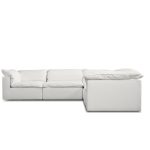 STRATO Sea Shell Fabric 5-Piece Sectional