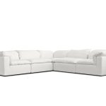 STRATO Sea Shell Fabric 5-Piece Sectional