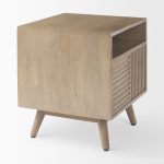 Sable 19.0L x 19.0W x 21.5H Light Brown Wood Side Table