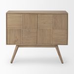 Sable 37.0L x 17.0W x 30.5H Light Brown Wood Accent Cabinet