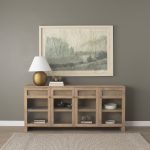Sadiyah Antiqued Gold Brushed Metal w/ Cream Shade Table Lamp