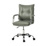 Sage Vegan Leather Tufted Wingback Ergonomic Adjustable Task Chair