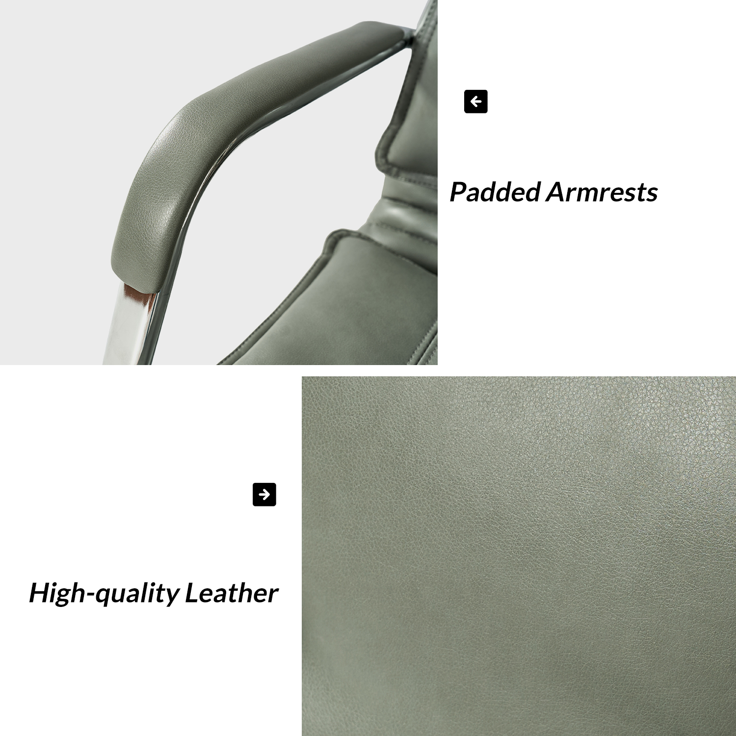 Sage Vegan Leather Tufted Wingback Ergonomic Adjustable Task Chair 5 Sage Vegan Leather Tufted Wingback Ergonomic Adjustable Task Chair - Image 5