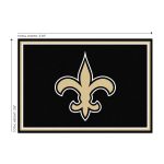Saints 3x4 Officially Licensed NFL Spirit Area Rug USA Made