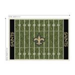 Saints 4x6 Homefield Football Field Area Rug