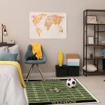 Saints 4x6 Homefield Football Field Area Rug