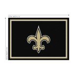 Saints 4x6 Spirit Rug Officially Licensed NFL Area Rug