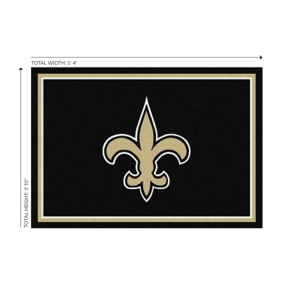 Saints 4x6 Spirit Rug Officially Licensed NFL Area Rug