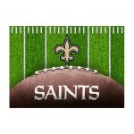 Saints 5x7 Football Field Washable Area Rug