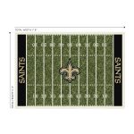 Saints 6x8 Homefield Football Field Area Rug