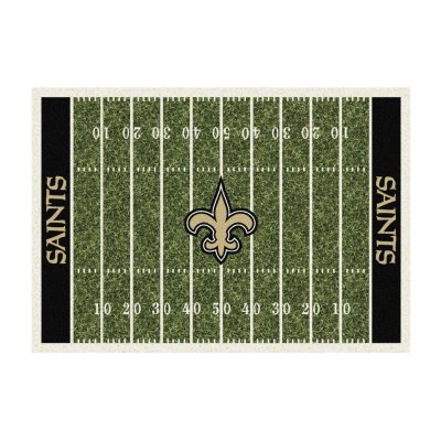 Saints 6x8 Homefield Football Field Area Rug