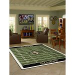 Saints 8x11 Homefield NFL Area Rug Football Field Design