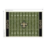 Saints 8x11 Homefield NFL Area Rug Football Field Design
