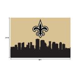Saints Cityscape Hometown 2x3 Washable Area Rug NFL