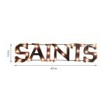 Saints Lighted Recycled Metal Wordmark Sign NFL Licensed