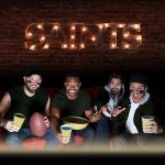 Saints Lighted Recycled Metal Wordmark Sign NFL Licensed