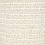 Sakaye Beige w/ Cream Stitched Patterned Pouf