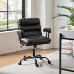 Sal Black Faux Leather Ergonomic Adjustable Office Chair 7 Sal Black Faux Leather Ergonomic Adjustable Office Chair