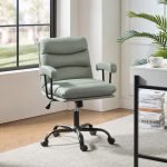 Sal Sage Faux Leather Ergonomic Adjustable Height Office Chair 7 Sal Sage Faux Leather Ergonomic Adjustable Height Office Chair