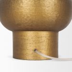 Salaah Antique Gold Brushed Metal w/ Cream Shade Table Lamp
