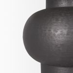 Salaah Black Brushed Metal w/ Beige Shade Table Lamp