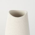Salar 5.9L x 5.9W x 14.0H Cream Conical Crackled Ceramic Vase