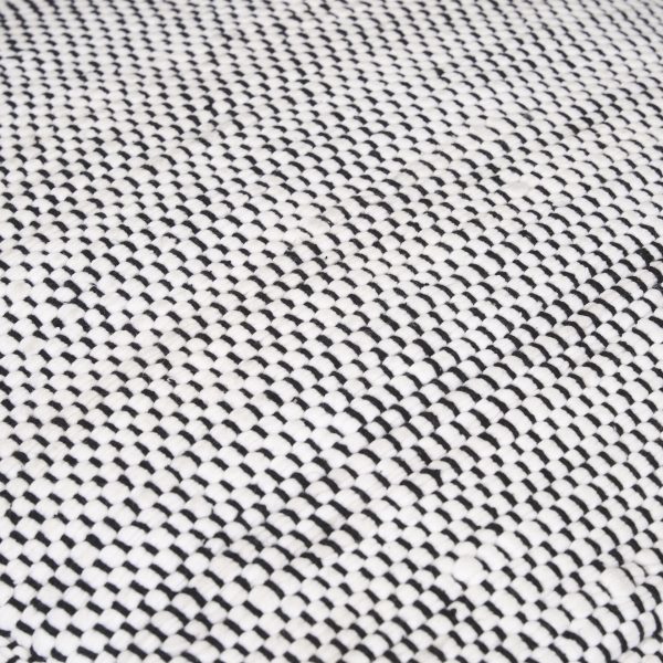Samiya Jute w White Cotton Pouf 4