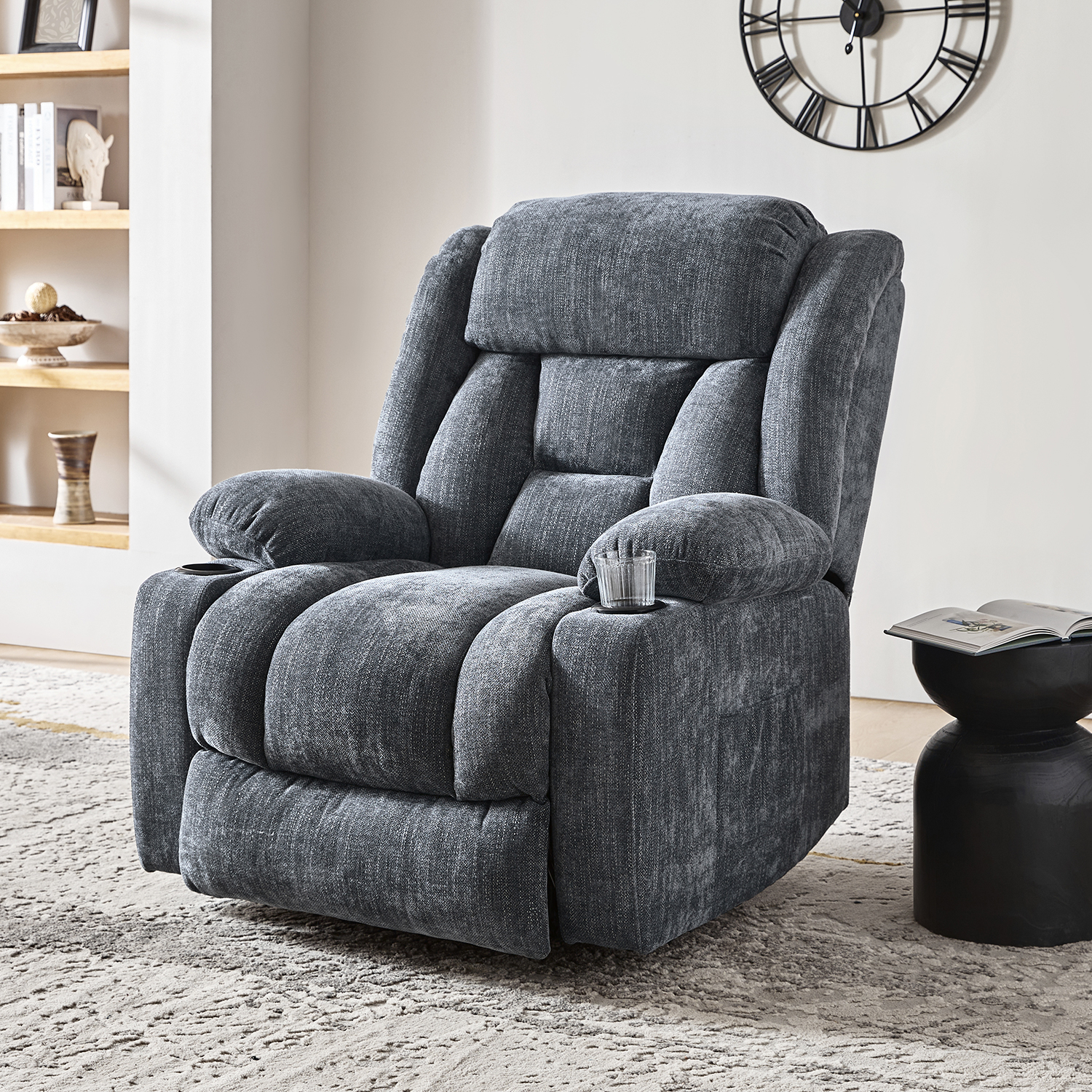 Sammy Flannel Oversized Power Lift Massage Recliner with Heat 2 Sammy Flannel Oversized Power Lift Massage Recliner with Heat - Image 2