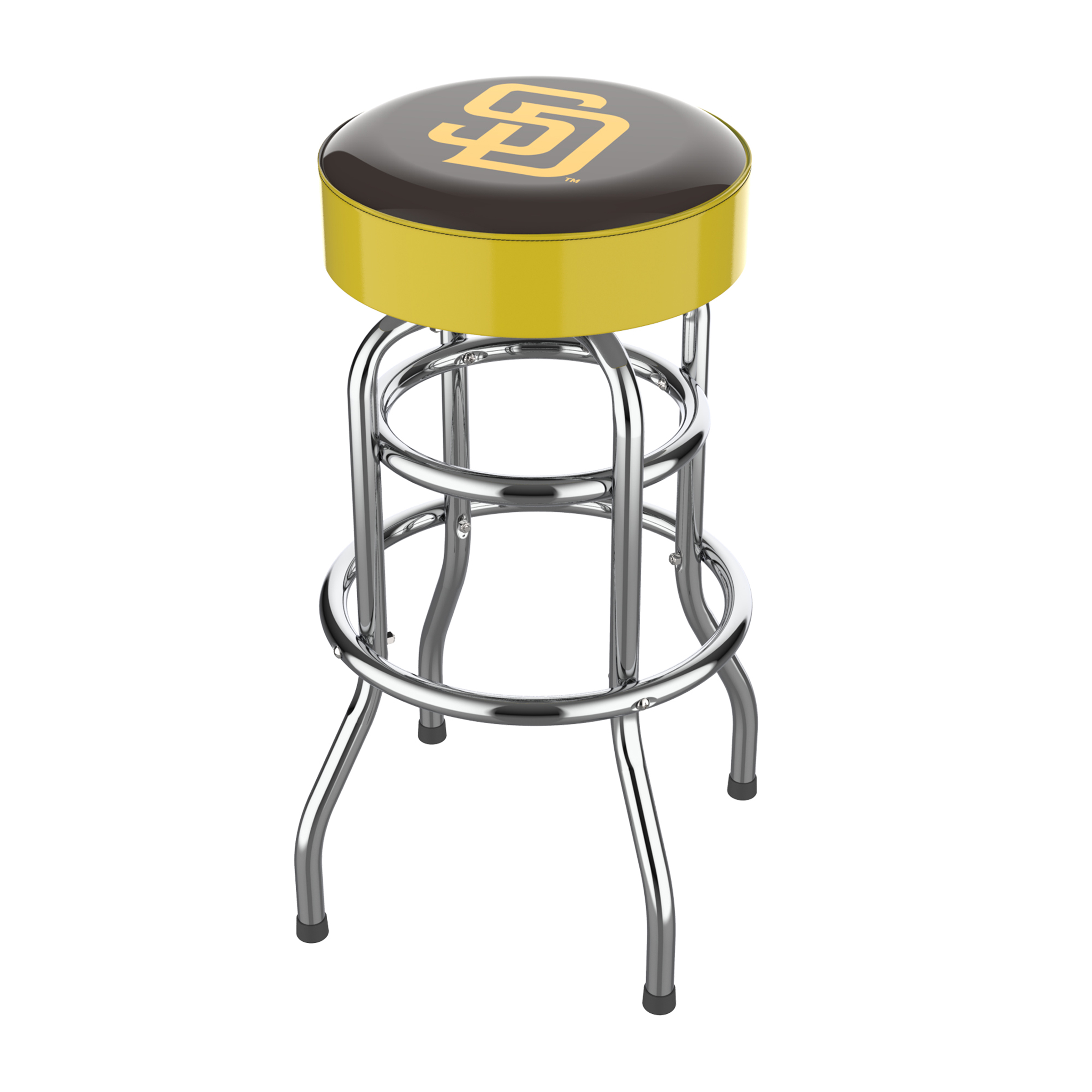 San Diego Chrome Bar Stool American Made Team Colors 2 San Diego Chrome Bar Stool American Made Team Colors - Image 2