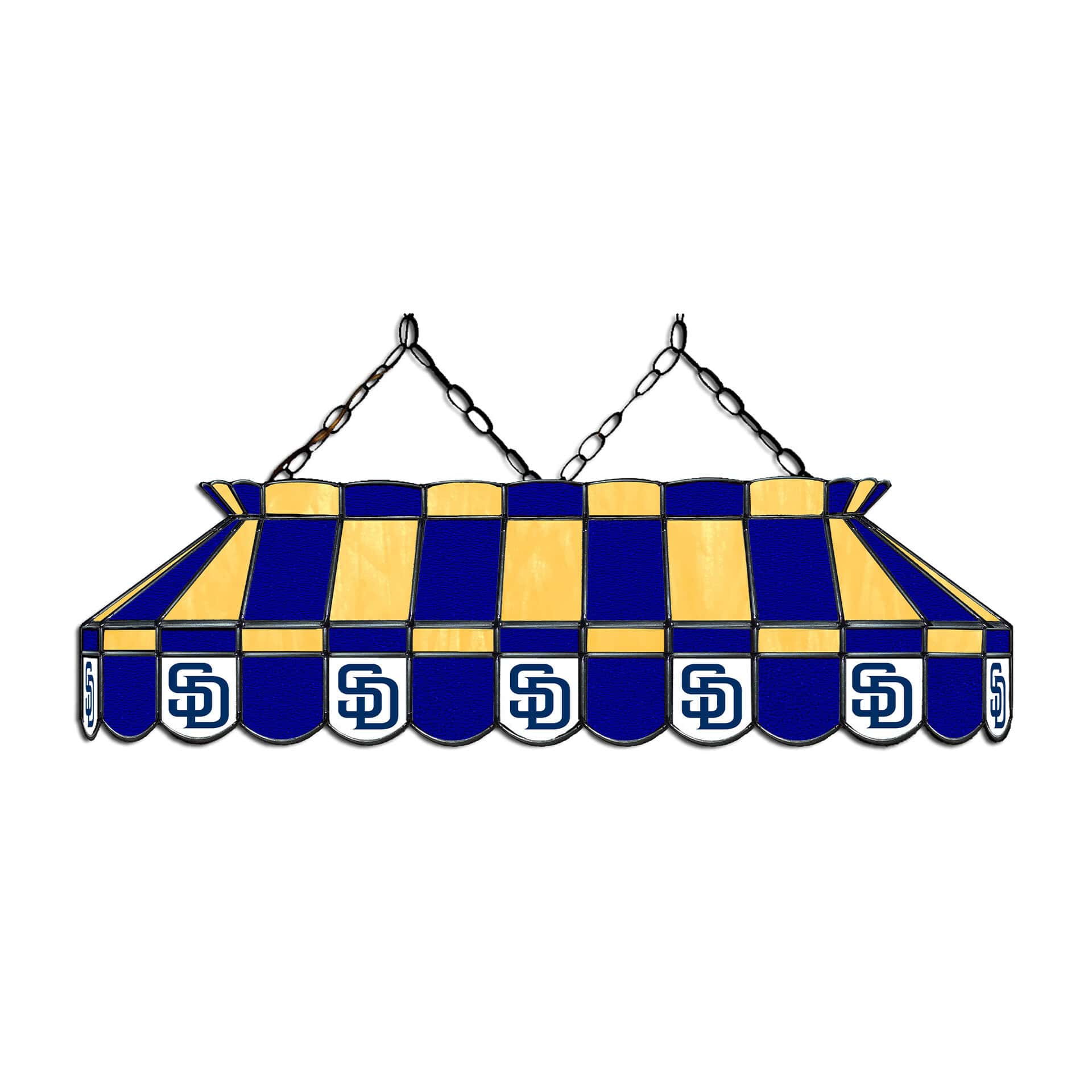 San Diego Padres 40 Inch Stained Glass Billiard Lamp 1 San Diego Padres 40 Inch Stained Glass Billiard Lamp