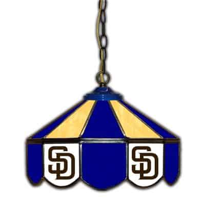 San Diego Padres Stained Glass 14-Inch Pub Light