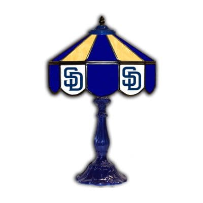 San Diego Padres Tiffany Style Glass Table Lamp 21 Inch