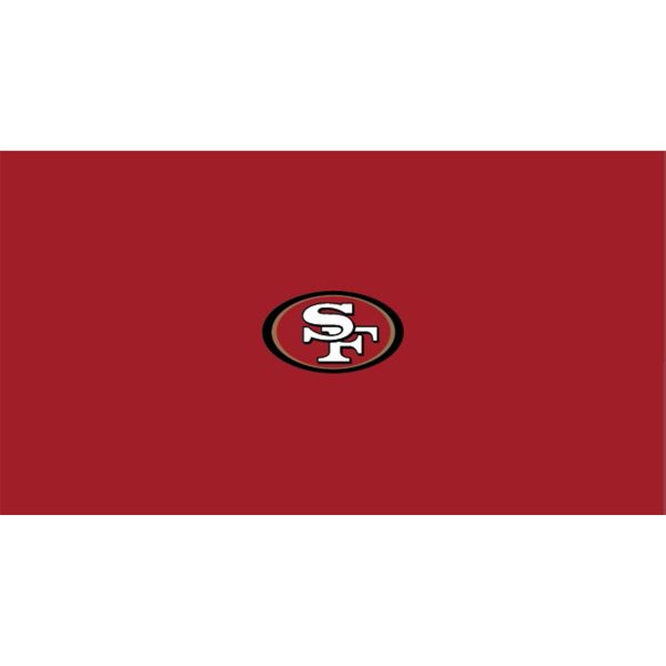 San Francisco 49ers 8 ft Polyester Anti Friction Billiard Cloth