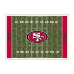 San Francisco 49ers 8x11 Homefield Football Field Area Rug