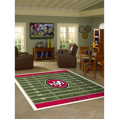 San Francisco 49ers 8x11 Homefield Football Field Area Rug