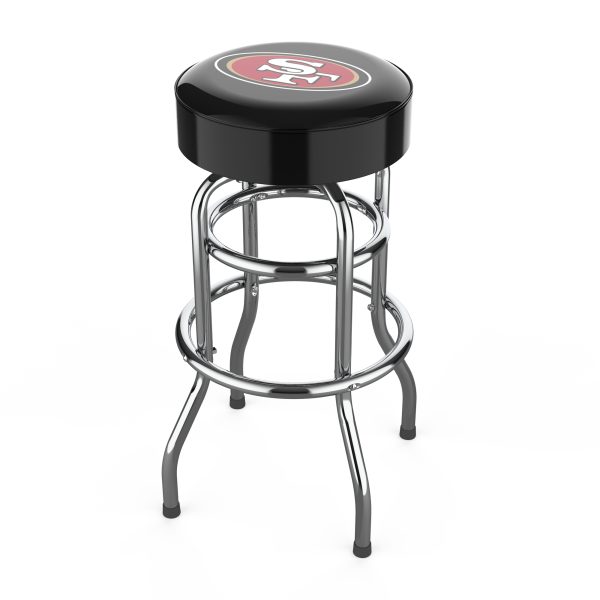 San Francisco 49ers Chrome Bar Stool American Made 1