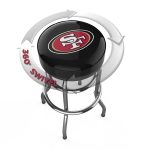 San Francisco 49ers Chrome Bar Stool American Made
