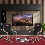 San Francisco 49ers Embroidered Birch Bentwood Accent Chair