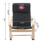 San Francisco 49ers Embroidered Birch Bentwood Accent Chair