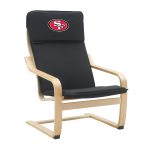 San Francisco 49ers Embroidered Birch Bentwood Accent Chair