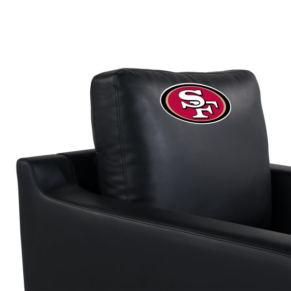 San Francisco 49ers Embroidered Faux Leather Game Day Chair 1