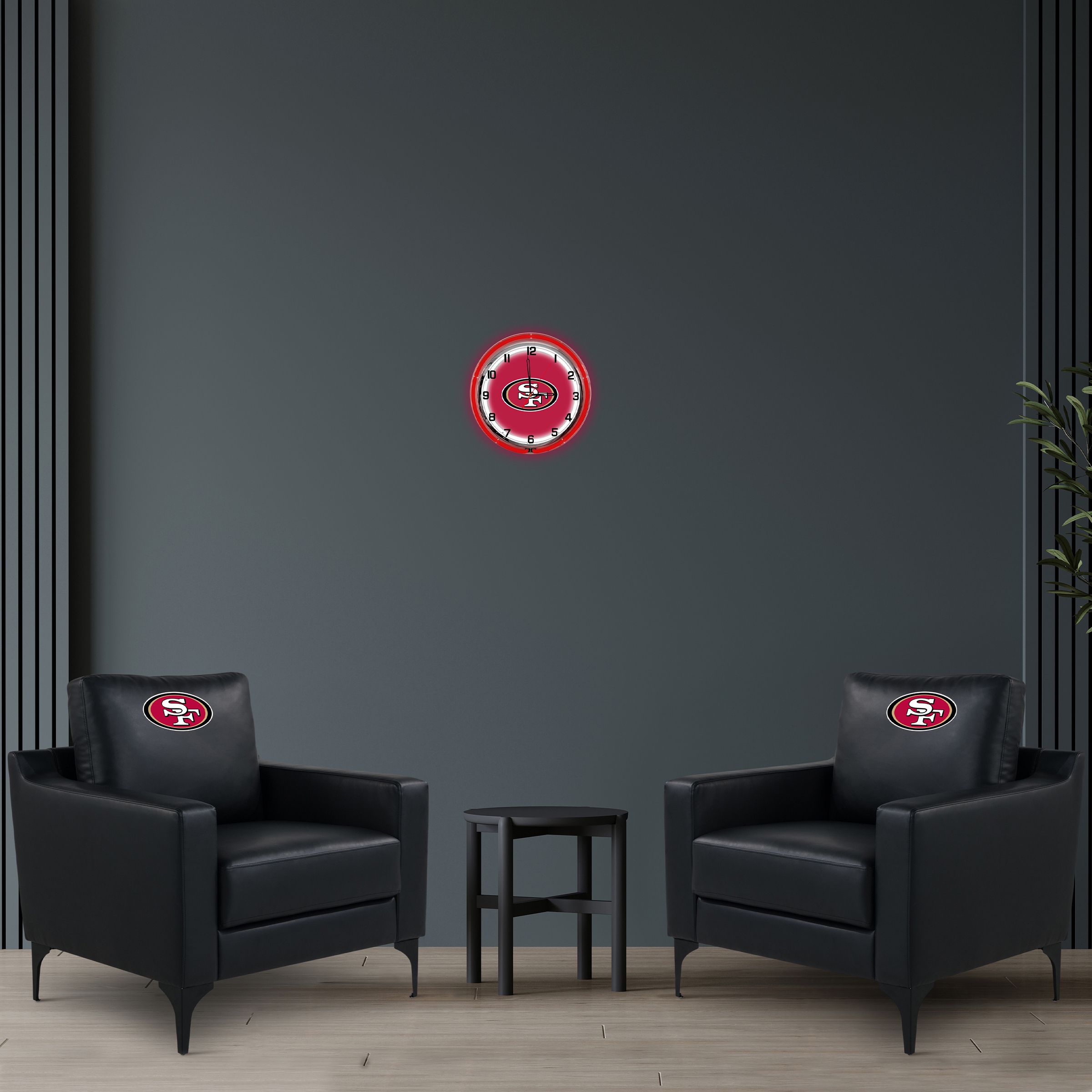 San Francisco 49ers Embroidered Faux Leather Game Day Chair 3 San Francisco 49ers Embroidered Faux Leather Game Day Chair - Image 3