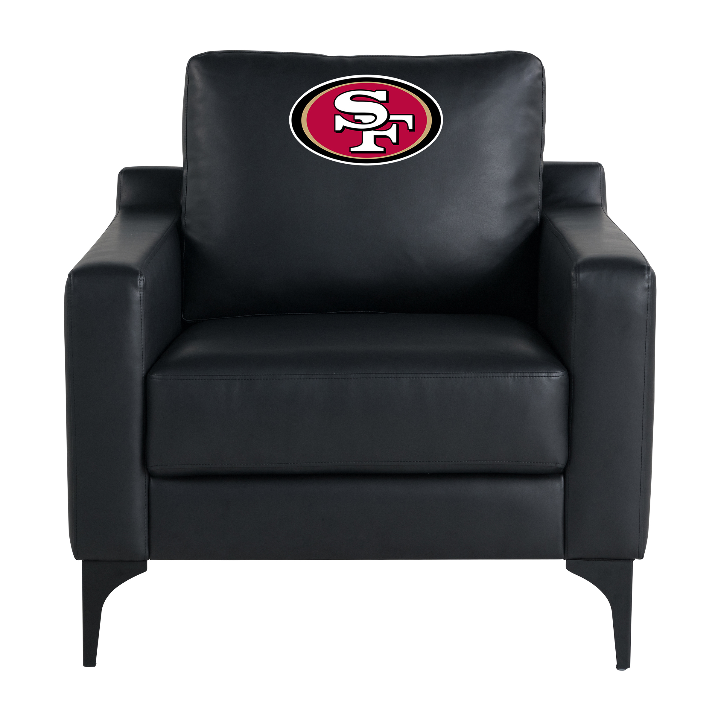 San Francisco 49ers Embroidered Faux Leather Game Day Chair 5 San Francisco 49ers Embroidered Faux Leather Game Day Chair - Image 5
